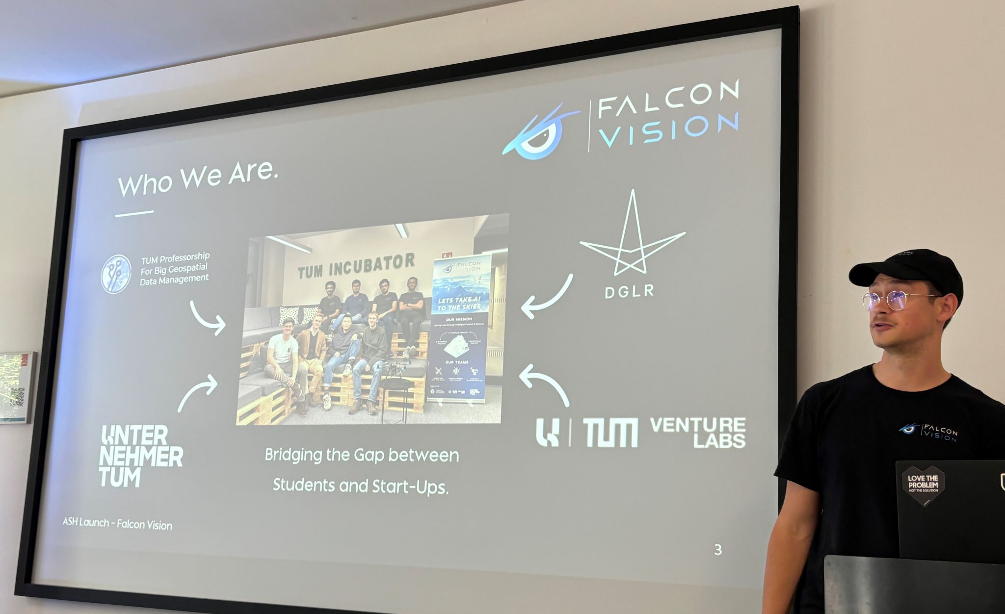 Falcon Vision speaks at the Autonomous Systems Hub Opening in Garching